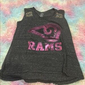 Kids Gray Sleeveless Top with Pink Graphic